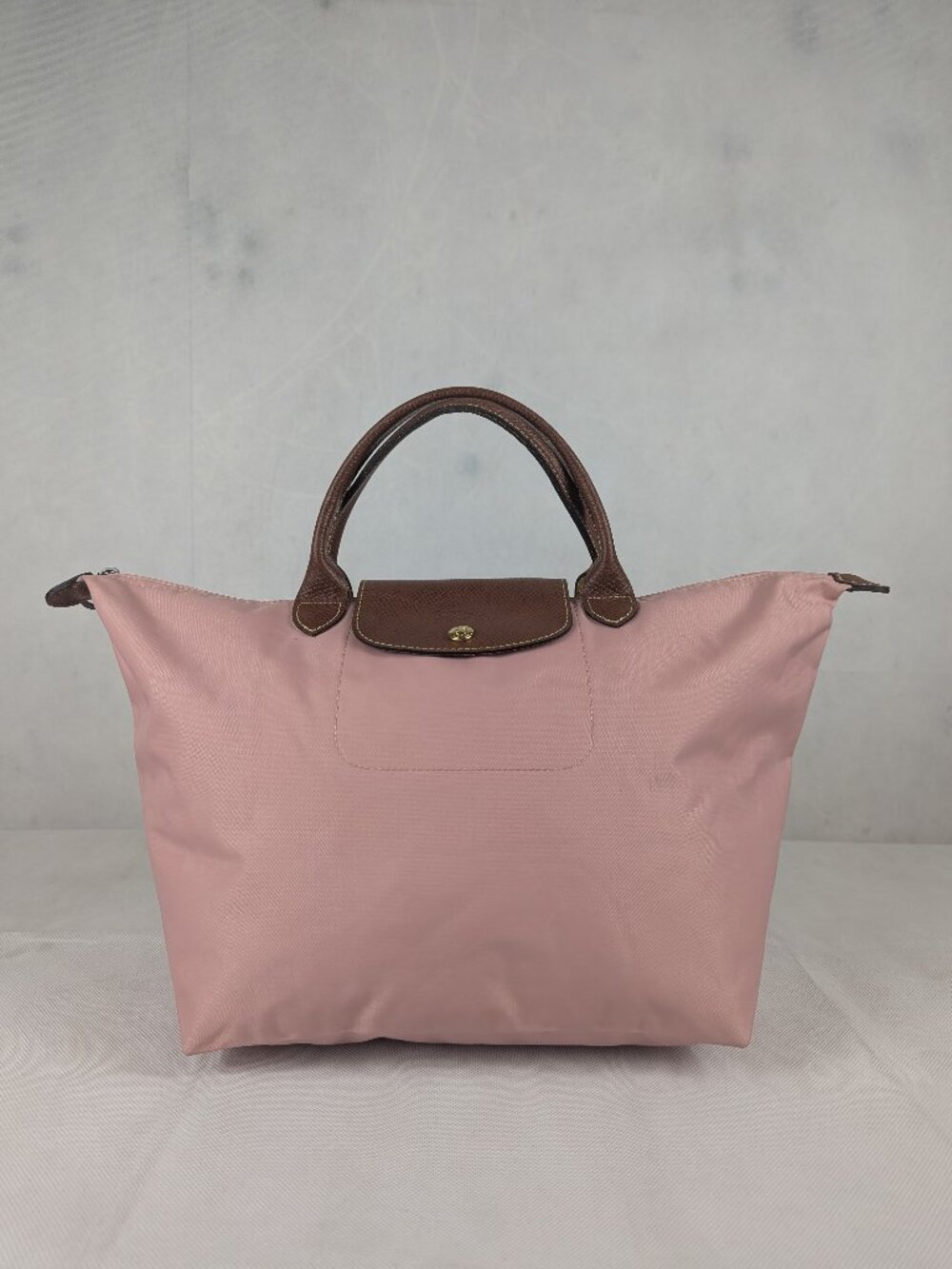Longchamp Le Pliage Tote Bag Pink Nylon Leather - Preowned - Great Condition